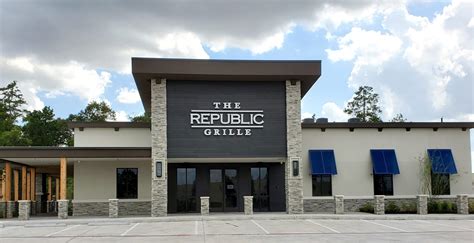 Republic grille - The Republic Grille-logo. Photo gallery for The Republic Grille in The Woodlands, TX. Explore our featured photos, and latest menu with reviews and ratings. 